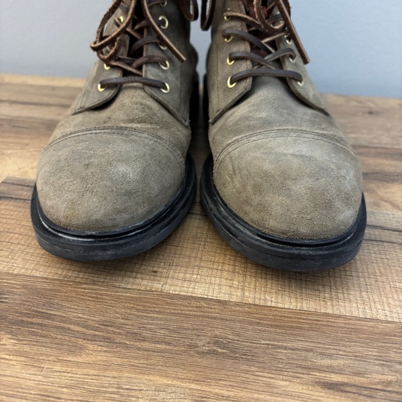 Oliver Cabell SB 1 Lace Up Boot Suede w/ Leather Laces Brown Men’s - Picture 3 of 10